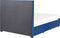 LIEVIN - Bed met opbergruimte - Marineblauw - 140 x 200 cm - Fluweel
