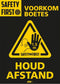 Djois - Deursticker a4 djois houd afstand gl 2st | 100 stuks