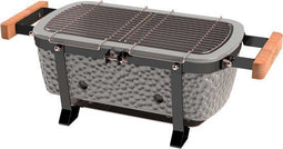 Grill Guru Tabletop - Keramische tafel BBQ - Draagbare BBQ - Bamboe handvaten