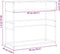 vidaXL - Wandtafel - 90x35x80 - cm - bewerkt - hout - gerookt - eikenkleurig