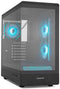 Nox Hummer Signal - ATX Semi-toren doos - Gehard glas - Zwart
