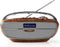 Nedis RDDB5300BN Draagbare Radio DAB+ Bluetooth - Bruin/Zilver