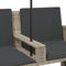 vidaXL - Tuinbank - 2-zits - parasol - en - voetenbanken - poly - rattan - lichtgrijs