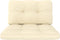 vidaXL - Palletkussens - 2 - st - stof - crèmekleurig