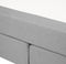 DUCHESS - Boxspring - Lichtgrijs - 180 x 200 cm - Polyester