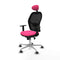 Jorquera Piqueras y Crespo 1D086G1 - Bureaustoel met hoofdsteun - Verstelbare hoogte - Roze