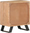 vidaXL - Nachtkastje - met - natuurlijke - rand - 40x30x50 - cm - massief - acaciahout