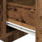 vidaXL - Nachtkastjes - met - LED-lampen - 2 - stuks - Oude - Hout - 40x39x37 - cm