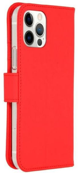 Accezz iPhone 12 - Flip cover - Krasbestendig Schokbestendig - Rood
