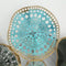 Wanddecoratie - muurdecoratie - 3D metaal blauw 90 cm