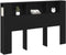 vidaXL - Hoofdbord - Kast - Zwart - Eiken - Engineered - Hout - 160,1 - x - 18,8 - x - 104,5 - cm