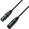 adam hall K3DMF3000 - DMX Verbindingskabel 30 m - Professioneel 3-polig XLR male/female - Zwart