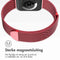 imoshion Milanees magnetisch bandje - Geschikt voor Apple Watch 1, 2, 3, 4, 5, 6, 7, 8, 9, 10 (42 mm), SE - 38/40/41 mm - Rood - S