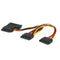 Roline 11.03.1041 - SATA voeding splitter - 3x SATA (m/v) - Zwart