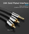 Vention 3.5mm Male Aux Jack naar 2 RCA Male Audio Kabel 1 meter