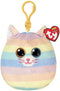 Ty Squish a Boo Clips Heather Cat 8cm