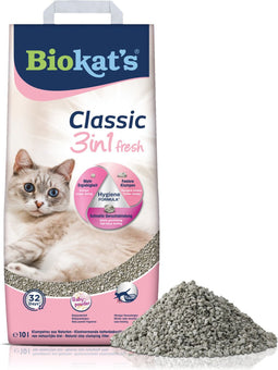 Biokat's Classic Fresh 3in1 Babypoeder - Kattenbakvulling - Klontvormend - Babypoeder geur - 10 L