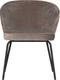 BePureHome Admit Eetkamerstoel - Velvet - Khaki - 77x60x59