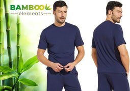 Bamboo Elements - T Shirt Heren - Regular Fit - Zijdezacht Ademend - Zwart