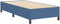 vidaXL - Bed - Frame - Blauw - 100x200 - cm - Katoenen - Stof
