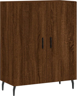 vidaXL - Dressoir - 69,5x34x90 - cm - bewerkt - hout - bruin - eikenkleur
