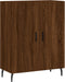 vidaXL - Dressoir - 69,5x34x90 - cm - bewerkt - hout - bruin - eikenkleur