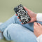 iMoshion Hoesje Geschikt voor Samsung Galaxy A42 Hoesje Siliconen - iMoshion Design hoesje - Wit / Zwart / White Flowers