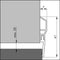 Ellen Matic Dorpelstrip - Kunststof Wit - 100 cm