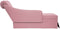 vidaXL - Chaise - longue - met - bolster - en - rechterarmleuning - fluweel - roze