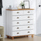 vidaXL - Lade - 'ASKIM'Wit - 91x40x95,5 - cm - Massief - Grenenhout