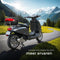 tectake® XXL Motorkoffer - Scooter Koffer 48 Liter - Veiligheidsslot 2 Sleutels - Matzwart