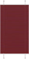 vidaXL - Plissé - rolgordijn - 70x100 - cm - stofbreedte - 69,4 - cm - bordeauxrood