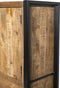 Livingfurn - Kabinetkast Nairobi - 43x100x150 - Mangohout en Gecoat Staal