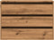 vidaXL - Ladekast - 80x41x58 - cm - bewerkt - hout - artisanaal - eikenkleurig