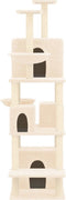 vidaXL - Kattenmeubel - met - sisal - krabpalen - 180 - cm - lichtgrijs