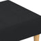 vidaXL - Voetenbank - 77x55x31 - cm - stof - zwart