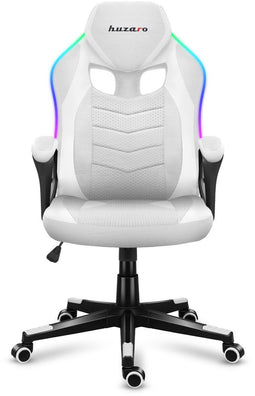 Huzaro Force 2.5 RGB - Gamingstoel - RGB LED-verlichting en ademende stof - Wit