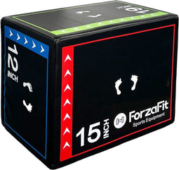ForzaFit Plyo Box Soft - 3-in-1 - Zwart - 31 x 40 x 50 cm