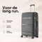 SKYCASES Travel One - 24-inch Medium Reiskoffer - Lichtgewicht Waterdicht Cijferslot - Antraciet
