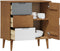 vidaXL - Dressoir - MOLDE - 76,5x40x80 - cm - massief - grenenhout - bruin