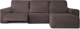 Hoes voor chaise longue met korte armleuning rechts Eysa ROC Bruin 120 x 120 x 360 cm