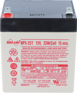 Hawker Enersys loodaccu omvormer DataSafe NPX25-12 12V 5Ah F6.35