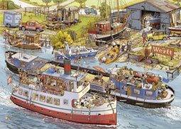 Heye 30117 - Puzzel Boatyard 1000 st. - 70 x 50 cm - Cartoon