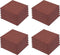 vidaXL - Valtegels - 24 - st - 50x50x3 - cm - rubber - rood