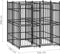 vidaXL - Hondenkennel - 3,69 - m² - staal
