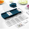 Opvouwbare mandoline - ARTHUR MARTIN - AMM530 - 6 in 1 - 3 raspmessen en 3 groentesnijmessen - RVS
