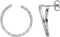 Esprit ESER00531100 Beam - Oorringen - Gerhodineerd 925 zilver - Zirkonia - Zilverkleurig