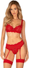 Obsessive - Amor Cherris Driedelige Set - Rood