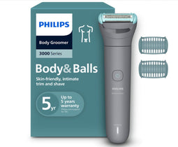 Philips Series 3000 - Bodygroomer - Drievoudig scheersysteem - Grijs