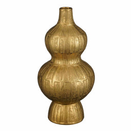Mica Decorations Vaas Chad - 17x17x35 cm - Keramiek - Goud